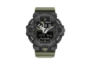 Wholesale Dual Time Digital Sports Wrist Watches , Classic Sport Watches Plastic Case from china suppliers