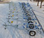 Fiber Reinforced Polymer RIB Boat Trailer Single Shaft 5.96*2.2m