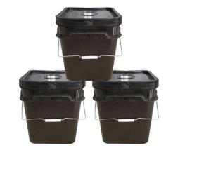 Wholesale Cylindrical Plastic Paint Bucket HDPE 20 Liter Bucket Custom Printed ISO9001 from china suppliers