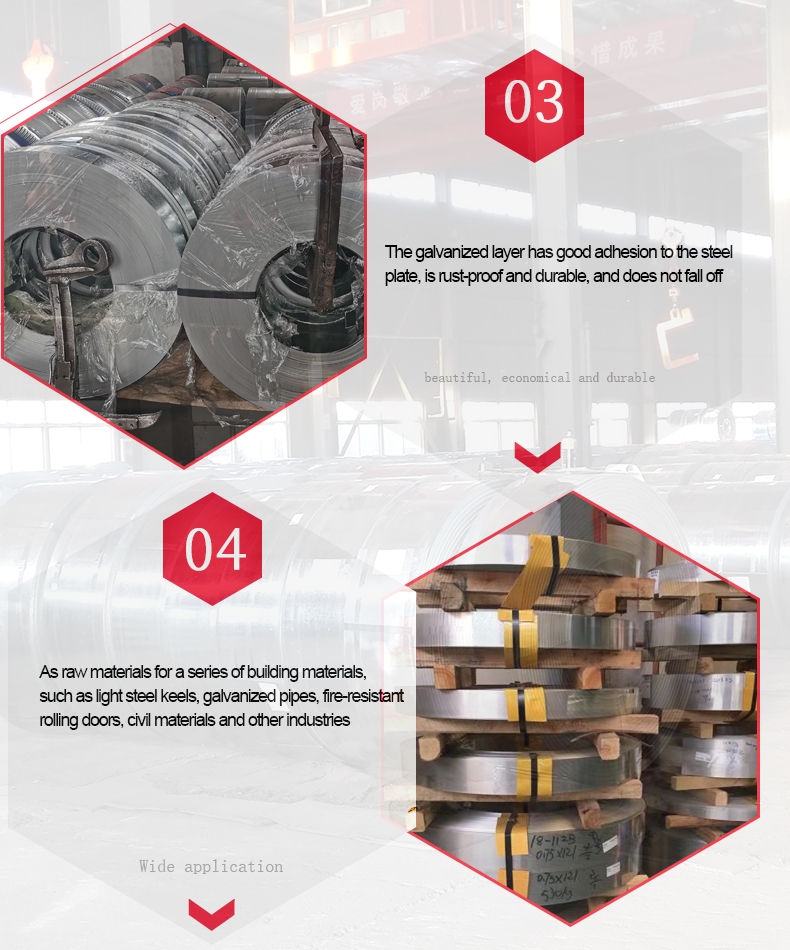 0.8mm Mill Exporting Prime Cold SGCC Hot Dipped Galvanized Steel Strip with Coil Type Structural Skin Pass Yes Suitable