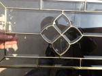 7.5mm Single Cabinet Leaded Glass With Brass Zinc Grey Patina Caming
