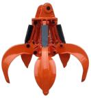 0.5cbm 0.7cbm Excavator Rotating Grab For CAT Komatsu KOBELCO