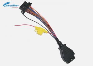 China Truck Automotive Wiring Harness OBDII Connector 10A Fuse 1.4-20.0mm PVC Jacket on sale