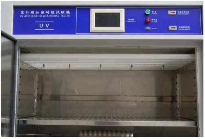500 L UV Test Chamber Aging Lamps For Temperature Shining Strength Humidity