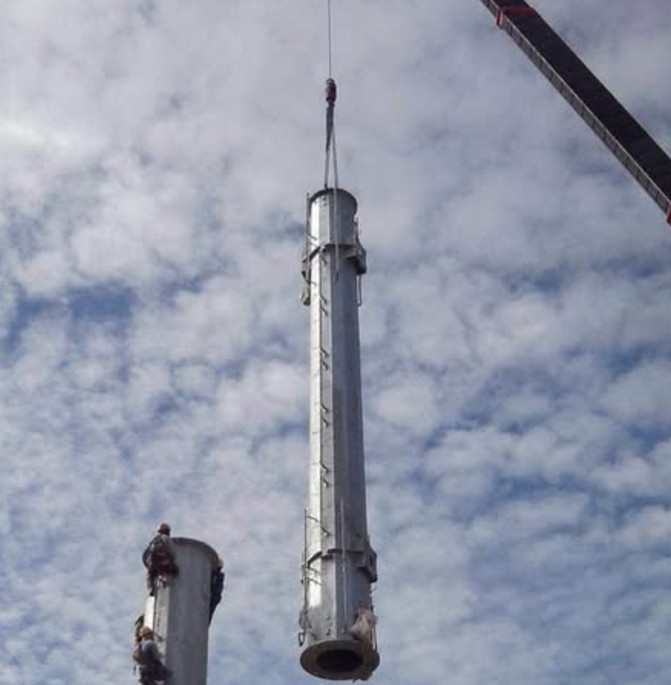 High Strength Corrosion Resistant Single Tube Tower Supports 4G 5G Equipment Modular Design Adapts To Multiple Scenarios And Fast Installation