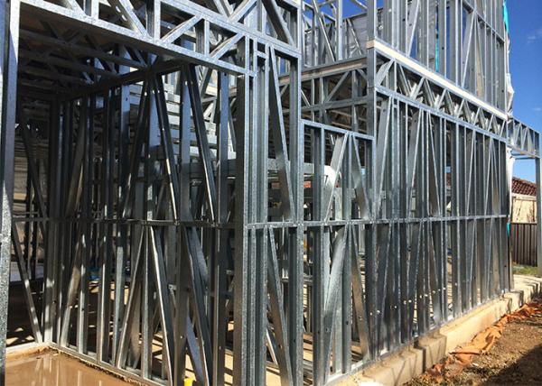 Australian Portable Light Steel Frame Homes / Light Steel Purlin Kits Villa