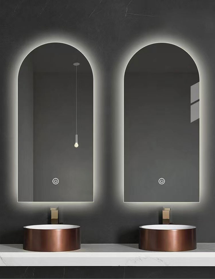 Hotel Home Bathroom Decoration Modern Design Touch Screen Smart Mirror With LED Lights and Sensor Switch