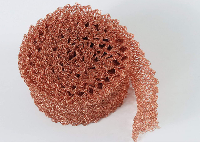 ODM Red Copper Wire Mesh 100mm Width 0.10mm Diameter For Cable