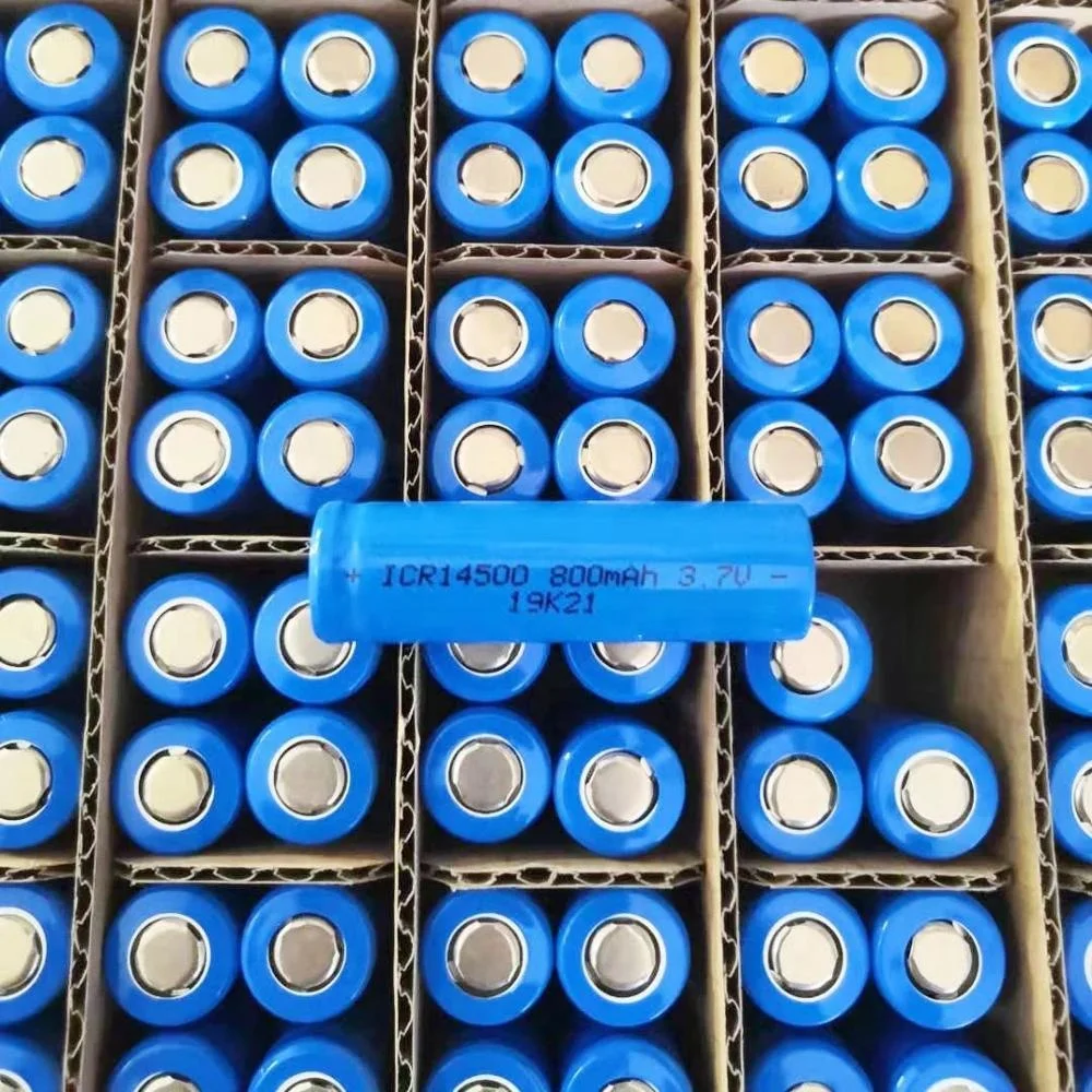 Lifepo4 Cell IFR14500 3.2v 500mAh 600mah Lithium Rechargeable Battery For Solar Light