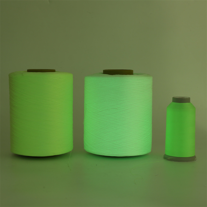 150D Glow In The Dark Yarn Crochet Green Luminous Embroidery Thread