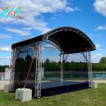 Outdoor 6061-T6 Aluminium Roof Truss With 30*2mm Brace Tube