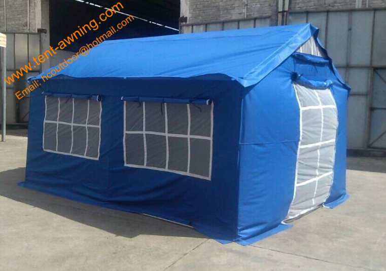 3x4m Frame Refugee Relief Tent Waterproof UV Resistance Emergency Disaster Tents