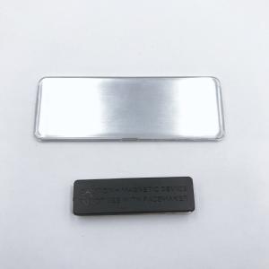 Wholesale Custom Logo 79x29mm N35 Blank Metal Name Tags from china suppliers
