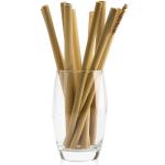 100% Natural Disposable Bamboo Straws Green Degradable For Drinks Laser Label