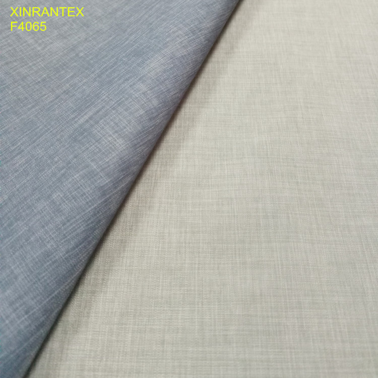 F4070 Polyester fabric melange two tones effect melange for fashion jacket