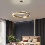 Modern simple living room chandelier light luxury atmosphere bedroom stainless