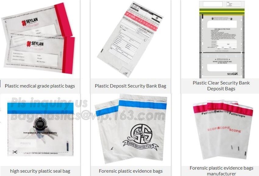 security deposit bags bank deposit bags cash deposit bags, general bank plastic deposit bags supply, Coin and Bank Note