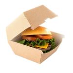 ODM UV Coating Gourmet Burger Boxes Food Grade Kraft Paper