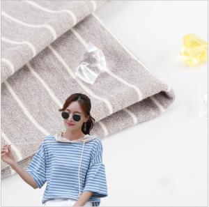 Wholesale Wear Resistant Double Sweatshirt Striped Cotton Fabric For Hoodie from china suppliers
