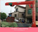 BZ0.5T cantilever crane, cantilever crane for lifting materials, rotary crane