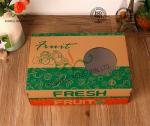 E-Flute Corrugated Cardboard Food Packaging Boxes , Fruit Gift Packaging Box