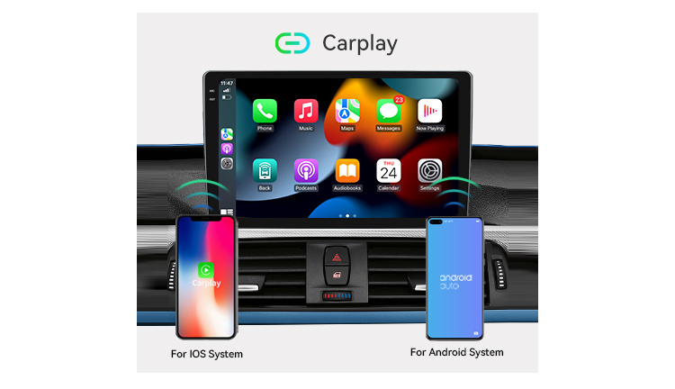 Universal Android10 8 Core 2 din Car Radio Audio 2K QLED Screen WIFIBT5.1 Car DVD Player For Apple Carplay Car Stereo