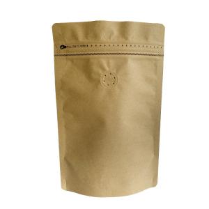 Wholesale ODM Moistureproof Kraft Paper Food Pouches Bag With Valve Packaging from china suppliers