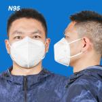 Anti Bacterial N95 Non Woven Earloop Respirator FFP2 Protective Health 4 Plys