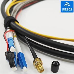 Wholesale Electrical Hybrid Fiber Optic Cable 4 Cores SM G657A2 Fiber 4pcs 0.17² 7.0mm from china suppliers