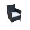 Buy cheap SGS Approval Rattan Bistro Chair , Rattan Garden Armchair L52cm from wholesalers