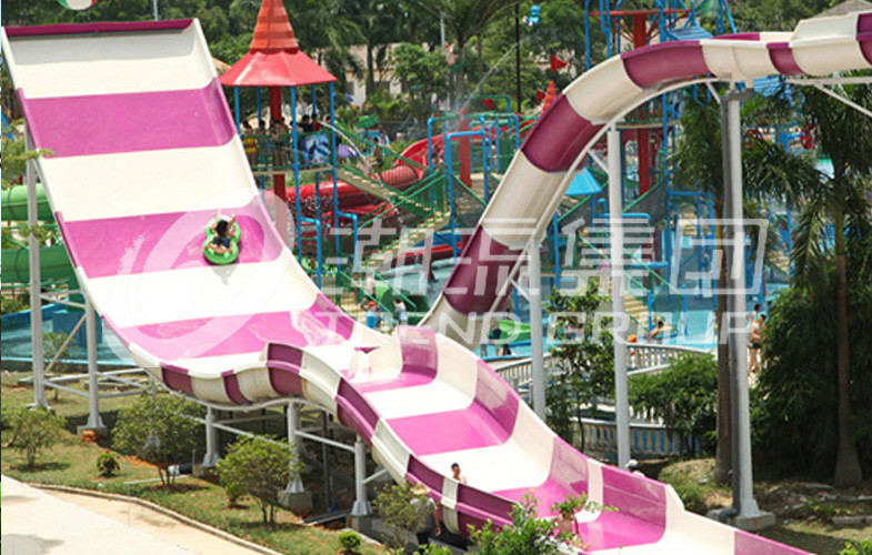 Custom Water Slides, Amusement Park Boomerang Aqua Slide for Gaint Water Park