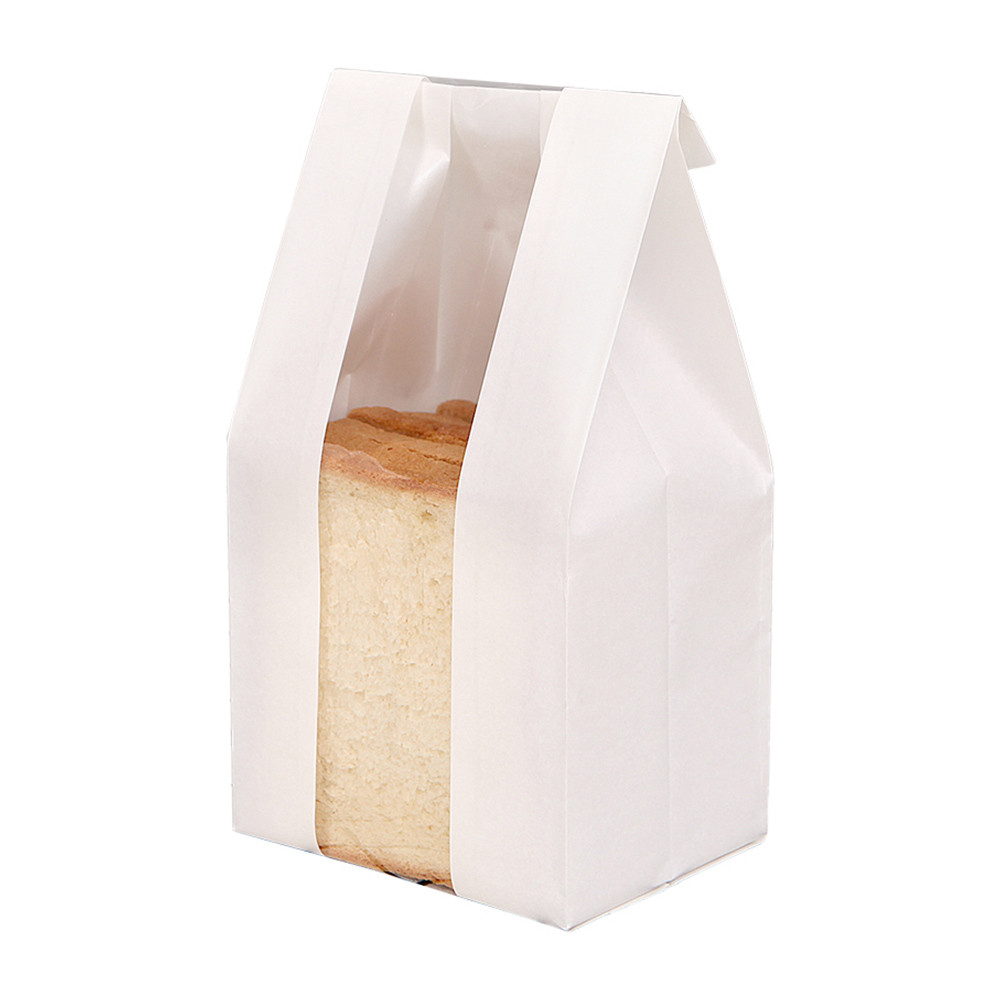 Gravure Printing Brown Kraft Food Paper Bags For Cookie Packing
