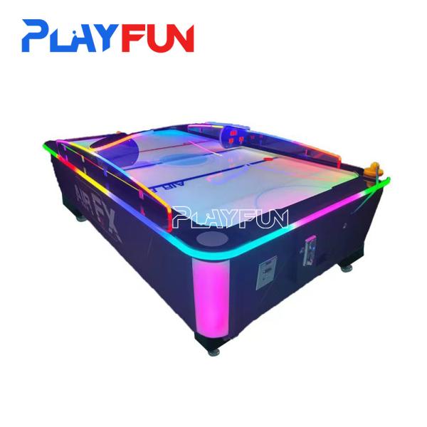 PlayFun Indoor Commercial Amusement Park Sport Air Hockey Coin Operated Curved