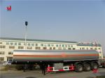 Heavy 3 Axles Crude Oil Tanker Trailers 60000L Oil Tanker Truck