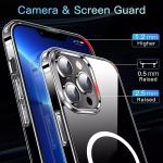 Universal Transparent Mobile Phone Cases Shockproof Magnetic Clear Phones Cover