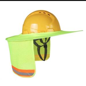 Wholesale 100% Polyester Hard Hat Accessories Sun Shade Orange Full Brim from china suppliers