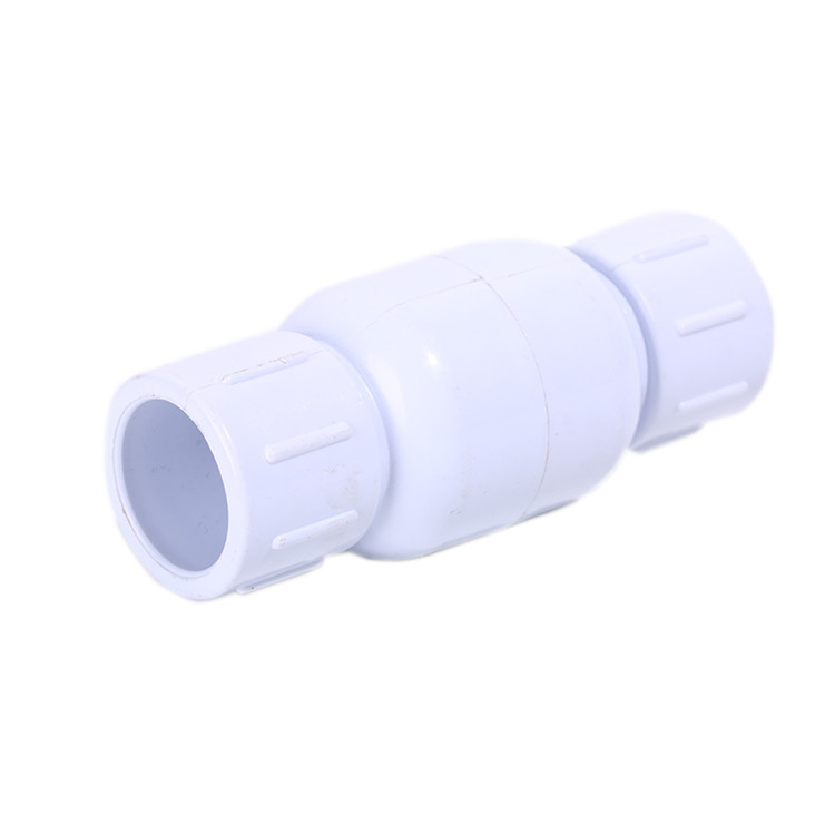 4" PVC Non Return Swing Check Valve STANDARD Length and PP Ball for Sump Pump Application