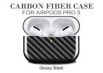 Glossy Twill Carbon Fiber Airpods Case For Airpods Pro 3