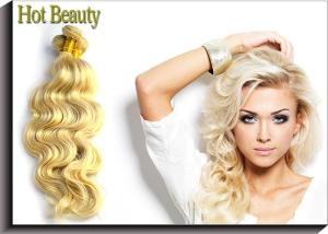 Wholesale 7A Grade Russian Human Hair Blonde Color Body Wave 613# 100% Human Hair 10&quot; Inch 12 Inch from china suppliers
