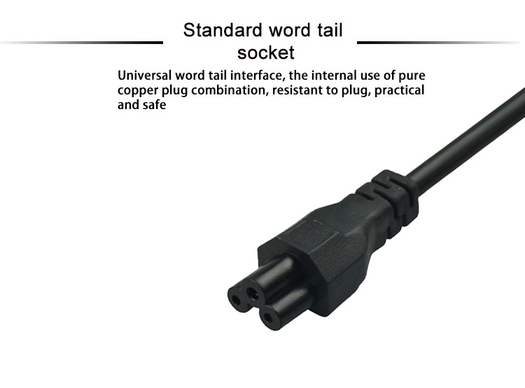 OEM ODM 1.5meters UK Power Cord Apply To Kettle Port And Laptop