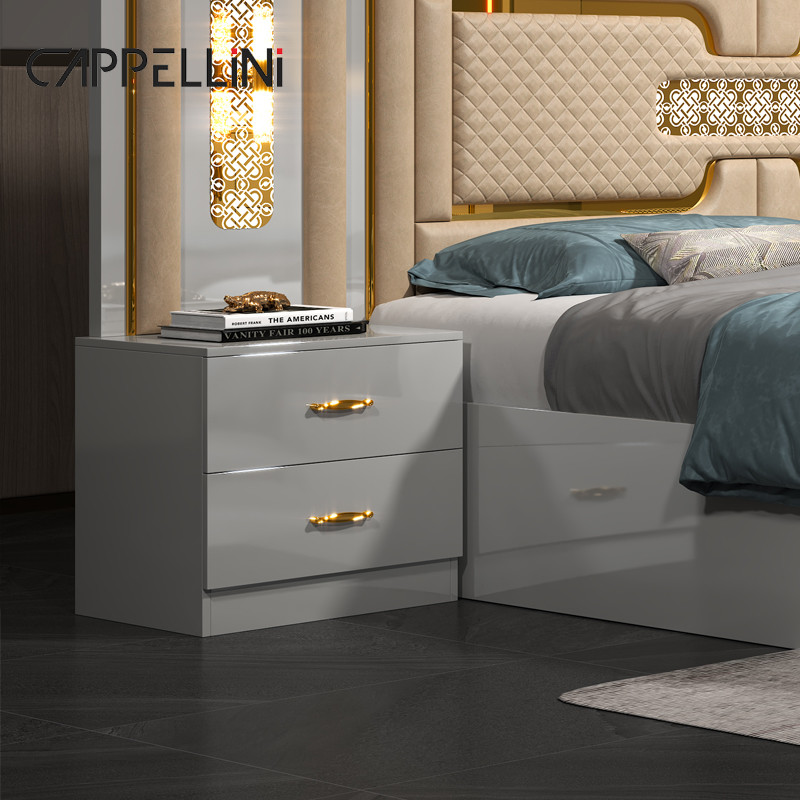 Home Master Room Double Leather King Size Bed Wholesale Cheap Modern Luxury Queen Wooden Mdf Full Bedroom Furniture Set