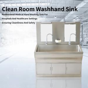 Wholesale Custom Supported Double-Person Hand Wash Sink in 304 Stainless Steel for Health Care Equipment from china suppliers