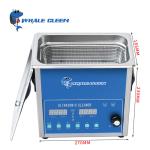 3.2L 180W Ultrasonic Cleaner with Heating Degas Semiwave for Jewelry Glasses