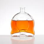 Hot Stamping Surface Handling 375/500/750/1000ml Luxury Square Whisky Gin Glass