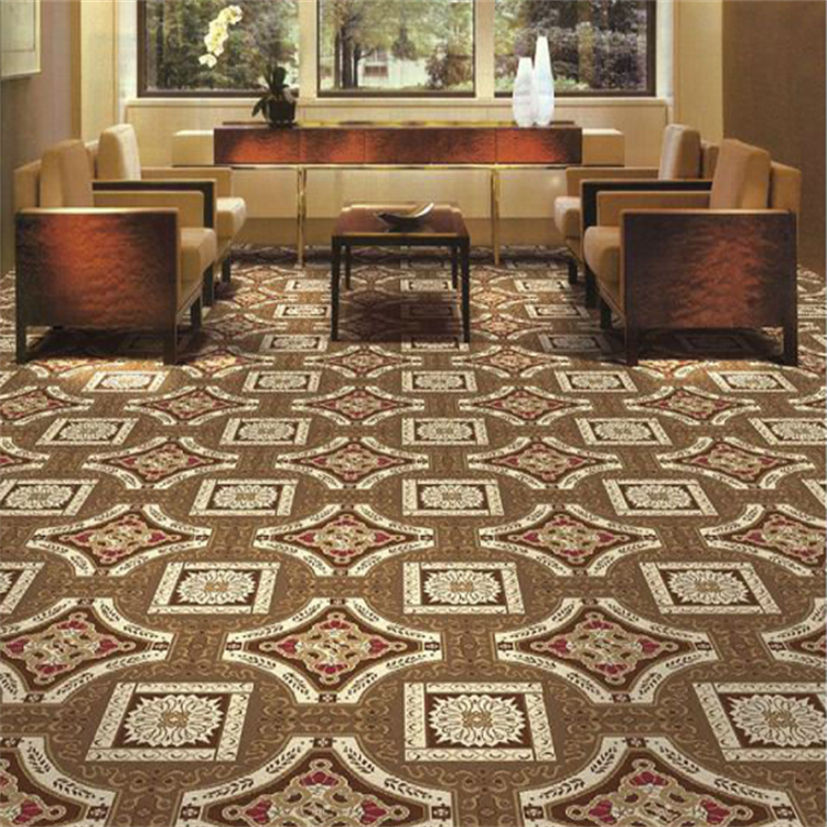 Sisal material Old fashioned persian style print wall to wall carpet for home