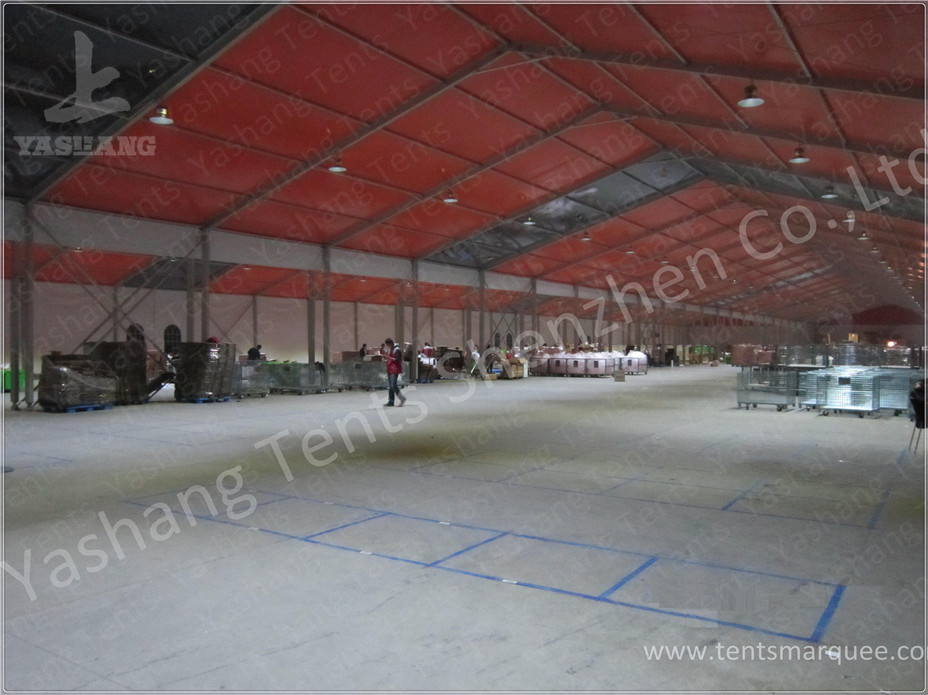 Logistics Aluminum Frame Industrial Storage Tents , Temporary Storage Tents