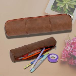Wholesale CMYK PMS Handmade Leather Pencil Case Bag TPCH PU Leather from china suppliers