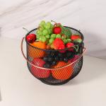 Kitchen Anti Corrosion 0.49KG Steel Fruit Basket