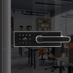 High Compartment Partition Door Fingerprint Lock Password Lock IC Card Key Glass