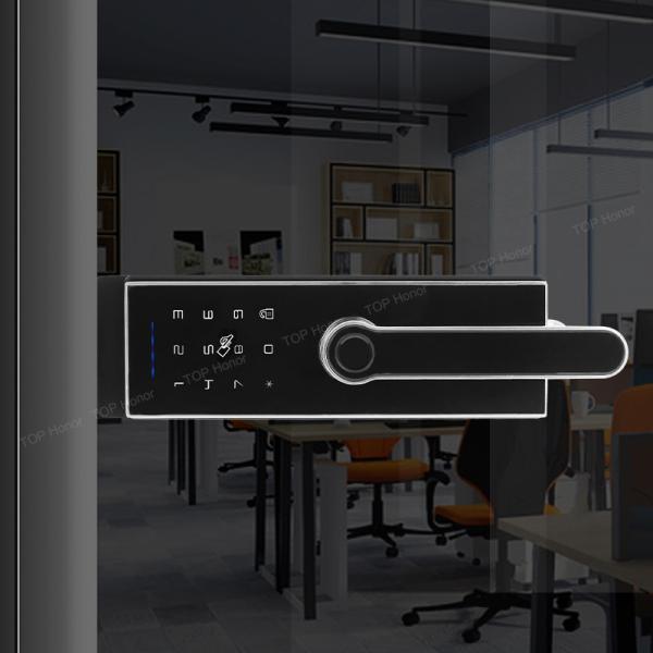 High Compartment Partition Door Fingerprint Lock Password Lock IC Card Key Glass